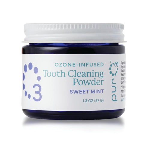 PurO3 Ozonated Toothpaste Powder Fluoride Free Organic Remineralizing Tooth & Gum Cleaning