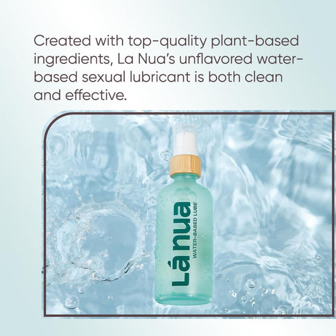 La Nua Premium Personal Water-Based Lubricant Made with Clean Effective Ingredients. Long Lasting, Toy Safe, Non Sticky
