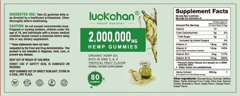 (3 Packs) Hemp Gummies High Potency, Organic Hemp Oil Gummies for Adults, Made in USA