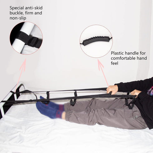 ZHDLdpUS Bed Ladder Assist, Adjustable Rope Bed Ladder Strap Bed Rope Ladder Helper Rope Ladder Help to Get Out of Bed