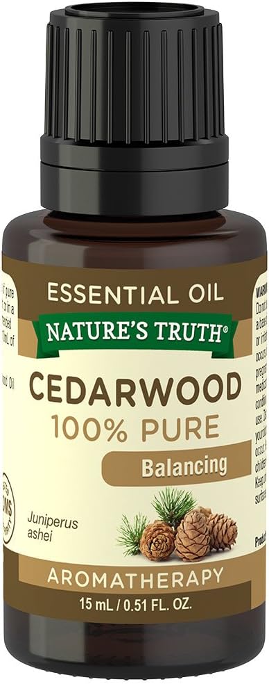Nature's Truth Vitamins Essential Oil, Cedarwood - 0.51 Fl Oz