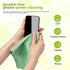 HOMEXCEL 6PK Microfiber Glass Cleaning Cloths, 16"x14", Lint Free for Glasses, Mirrors, and Screens