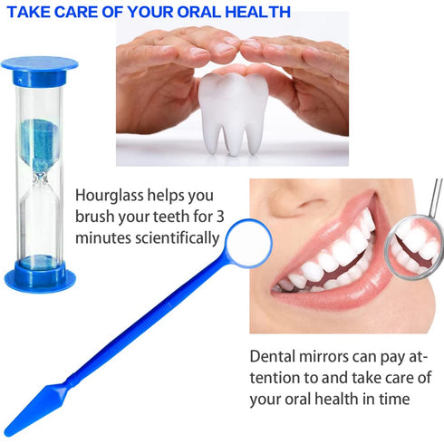 Portable Orthodontic Oral Care Kit, 2 Pack Travel Kit for Patients, Interdental Brushing Wax Floss
