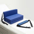 Novabright 2 Pcs Adjustable Footrest High Density Foam Leg Rest with Chair Seatbelt PU Waterproof Leather Foot Support