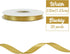 TONIFUL 1/2 Inch x 50yd Dark Gold Satin Ribbon Thin Solid Fabric Ribbon for Gift Wrapping, Floral Bouquets, Bows and Craft Making, Christmas Valentines Birthday Wedding and Party Decoration by TONIFUL