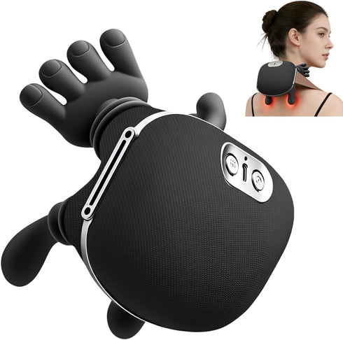 Starxi Neck Massager with Heat, Electric Neck and Shoulder Massager for Pain Relief,