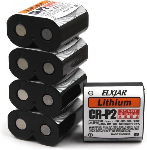 hflexgrad (5-Pack) 6V 1500mAh CR-P2 Lithium Photo Battery Replacement for 223A 2CR-P2 EL223AP