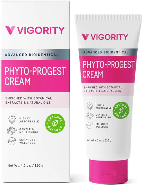 Set Vigority Women's Botanical Care Duo - Estro-Pro & Phyto-Pro Cream for Midlife Skin Comfort, Hydration & Daily