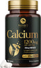 Calcium 1200 mg with Vitamin D3, Calcium Supplement for Bone Strength, 180 Tablets, Supports Immune System