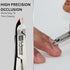 Macs Professional Cuticle Nipper, Surgical Stainless Steel Precision Half-Jaw Blades for Manicure & Pedicure