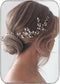 JAKAWIN Bride Rhinestone Wedding Hair Piece Silver Crystal Bridal Updo Hair Vine Accessories for Women