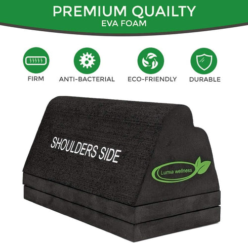 Cervical Orthotic Traction Device & Neck Stretcher, Firm Spinal & Neck Alignment Traction Block