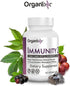 Organixx Immunity 3 Immune Support Supplement with Elderberry, Zinc, Vitamin C, 60 Capsules, Organic, Non-GMO