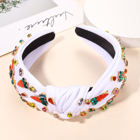 NVENF Easter Headband for Women, Beaded Rabbit Bunny Headband, Happy Easter Hair Accessories