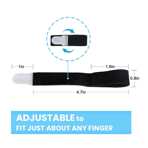 Happiby 10 Jammed, Finger Buddy Wraps, PCS Finger Loops Tapes for Broken, Swollen or Dislocated Joint, Splints Brace