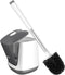 SetSail Toilet Brush and Holder - Automatic Bathroom Bowl Cleaner Scrubber, Ventilated, White-pp