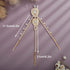 Xerling Bridal Forehead Headpiece for Wedding Zircon Crystal Dangling Tassel Head Chain Clip-on Hair Accessories for Women Boho Hair Piece for Girls