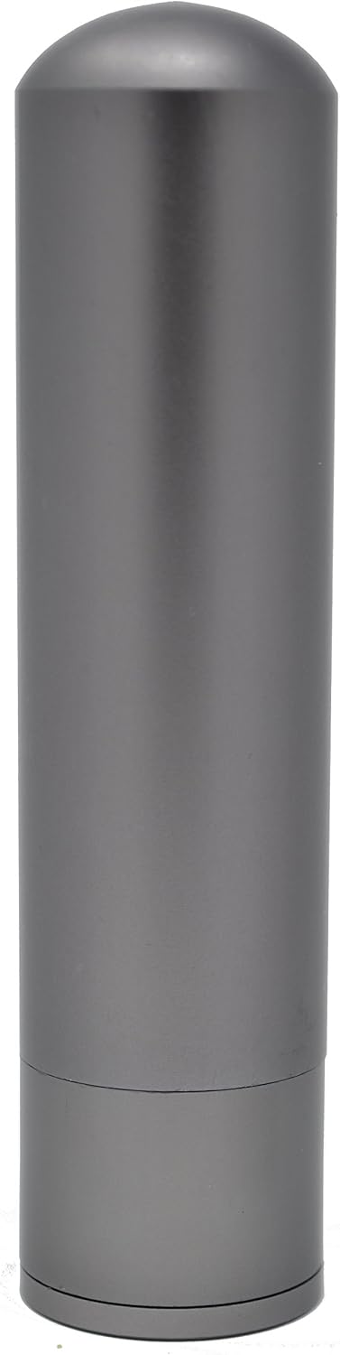 Prime Natural Essential Oil Aluminum Alloy Nasal Inhaler, Refillable with 5 Cotton Wicks - Space Gray