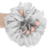 Lelinta Hair Bun Extensions - Wavy Curly Messy Donut Chignons Hair Piece Wig Hairpiece, Silver Grey