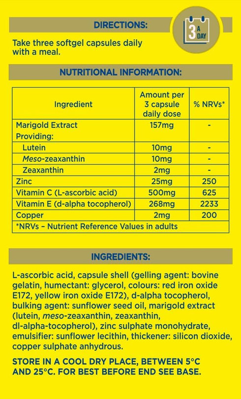 Macu Shield Gold Food Supplement, Pack of 90 Capsules