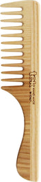 TEK Wide Tooth Wooden Comb, Handmade in Italy, Natural Ash Wood Handle