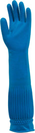ETERNA Extra Long Gloves for Laundry, Kitchen, Household Cleaning, Size M, Brush Effect on Fingers, 3.63 Oz