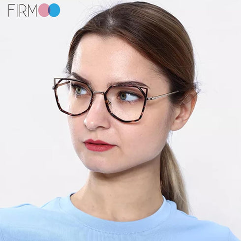 Firmoo S985 Blue Light Blocking Reading Glasses for Women - Stylish Cat Eye Anti Eyestrain