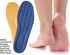 Thick Memory Foam Shoe Inserts with Arch Support, Premium Orthopedic Insoles for Heel Pain, Blue Size 9.5