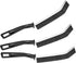 LetFun 3-Pack Black Compact Crevice Cleaning Brush, Multi-Scene Scrub Brush and Crevice Cleaning