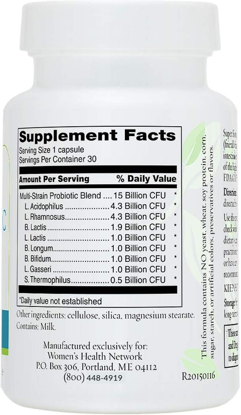 Super Biotic Probiotic Supplement for Digestive Wellness, 30 Capsules