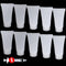 OIIKI 10PCS Refillable Travel Tubes, 5ml Empty Clear Plastic Squeeze Bottles for Facial Cleanser and Lotion