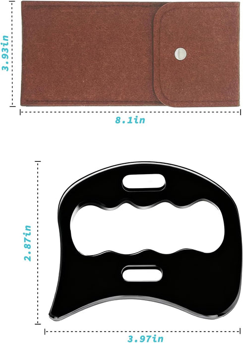 Stainless Steel Gua Sha Muscle Scraper Tool, Myofascial Scraping Tools for Physical, Lymphatic Drainage Massager, Soft