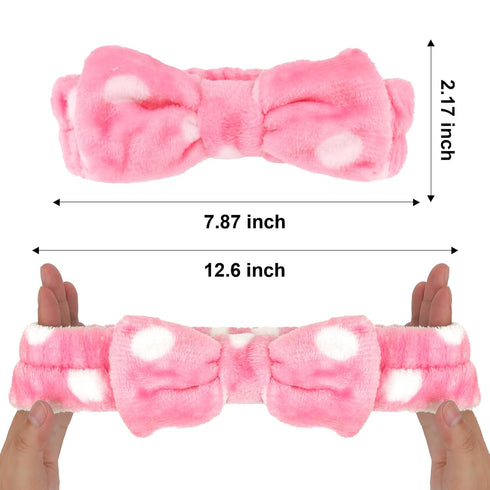 Ondder 8 Pcs Striped Spa Makeup Headband Set, Terry Cloth Face Wash Headband for Women