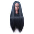 Mannequin Head with Hair - 26" Hair Styling Doll Head with Table Clamp Stand Included (Black YK)