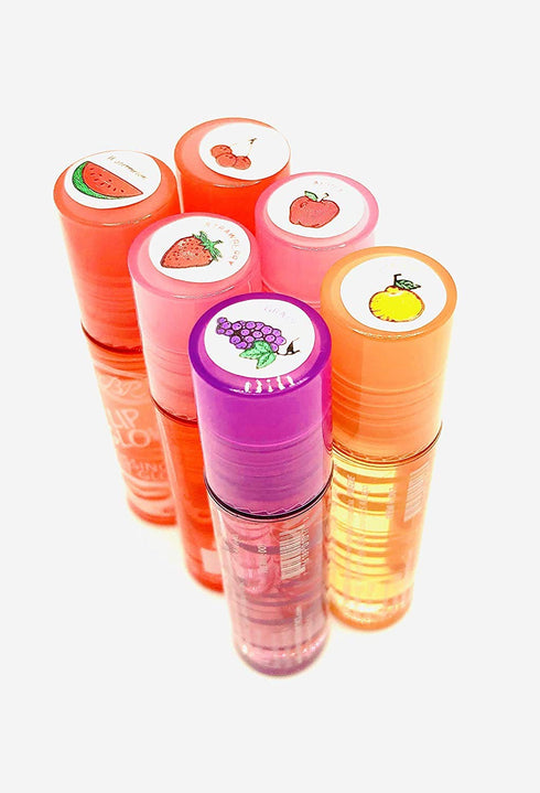 Lip Glow Kissing Fruit Gloss, Six Pieces