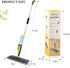 NileHome Spray Mop for Floor Cleaning - Dust Mop with 3 Washable Pads and 400ml Refillable Bottle for Household