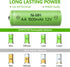 Rechargeable AA NIMH Battery, 1.2V 1500mAh High Capacity, 8 Pack Pre-Charged for Solar Light Replacement