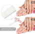 Premium Light Purple Glass Nail File with Case, Crystal Diamond Salon Best Beauty Buffer for Natural and Acrylic Nails