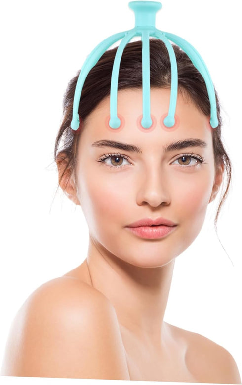 Healeved Head Massager Scalp Massaging Tool Relaxation Tool Octopus Scalp Massager Drivers Multi-Function Massager Headache Relief Head Gua Sha Massager The Driver Tools Multifunction Pp