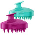 HEETA Hair Scalp Massager Shampoo Brush 2 Pack, Waterproof Hair Scrubber for Men & Women, Soft Silicone Bristles (Green
