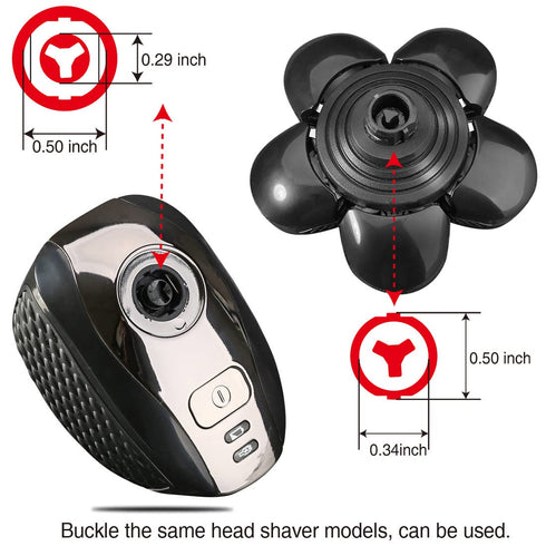 Universal 6 Blades Replacement Heads - 5 Blades Head Shaver Replacement Blades for Mainstream Shaver Brands