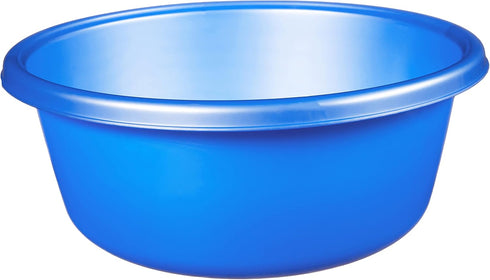 YBM Home 1148 Round Plastic Wash Basin, 7 Quarts, 11.25", Blue