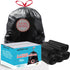 150 Count Bulk Value Pack Drawstring Trash Bags, 4-6 Gallon, Black & Unscented, Multi-purpose Garbage Bags