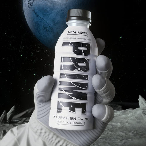 PRIME Hydration META MOON Sports Drinks | 12 Pack | 16.9 Fluid Ounce | Electrolyte Enhanced, 250mg BCAAs