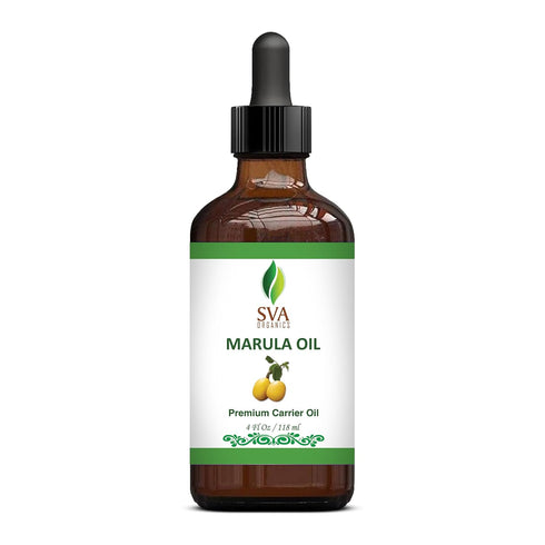 SVA Organic Marula Seed Oil - 4 Fl Oz, 100% Natural Cold Pressed Virgin Oil for Face & Skin Care