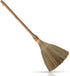 Natural Whisk Sweeping Hand Broom, Vietnamese Straw Soft Broom for Indoor-Outdoor Cleaning, 9.84'' Width, 27.55" Length