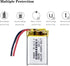 Liter Energy 3.7V Lipo Battery 250mAh Rechargeable Lithium Polymer with Two Lines (501730)