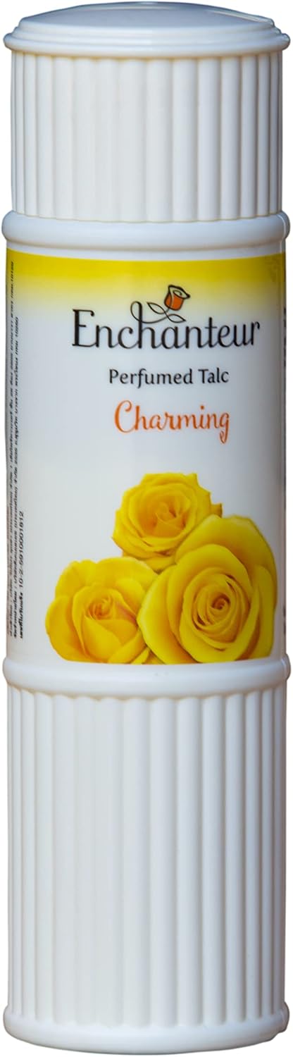 Perfumed Body Talcum Powder Charming, Romantic & Alluring Scent (Pack of 3 X 100 g.) by Enchanteur
