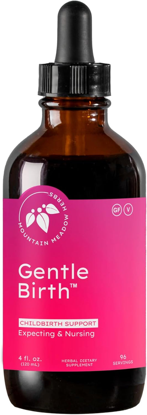 Mountain Meadow Herbs Gentle Birth - Fast Acting Liquid Herbal Extract for Birth Prep/Labor Support, 4oz
