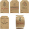 Boho Christmas Gift Tag Adhesive Stickers – 2 x 3 Inch Labels, Roll of 100 with Minimalist Designs, Made in USA
